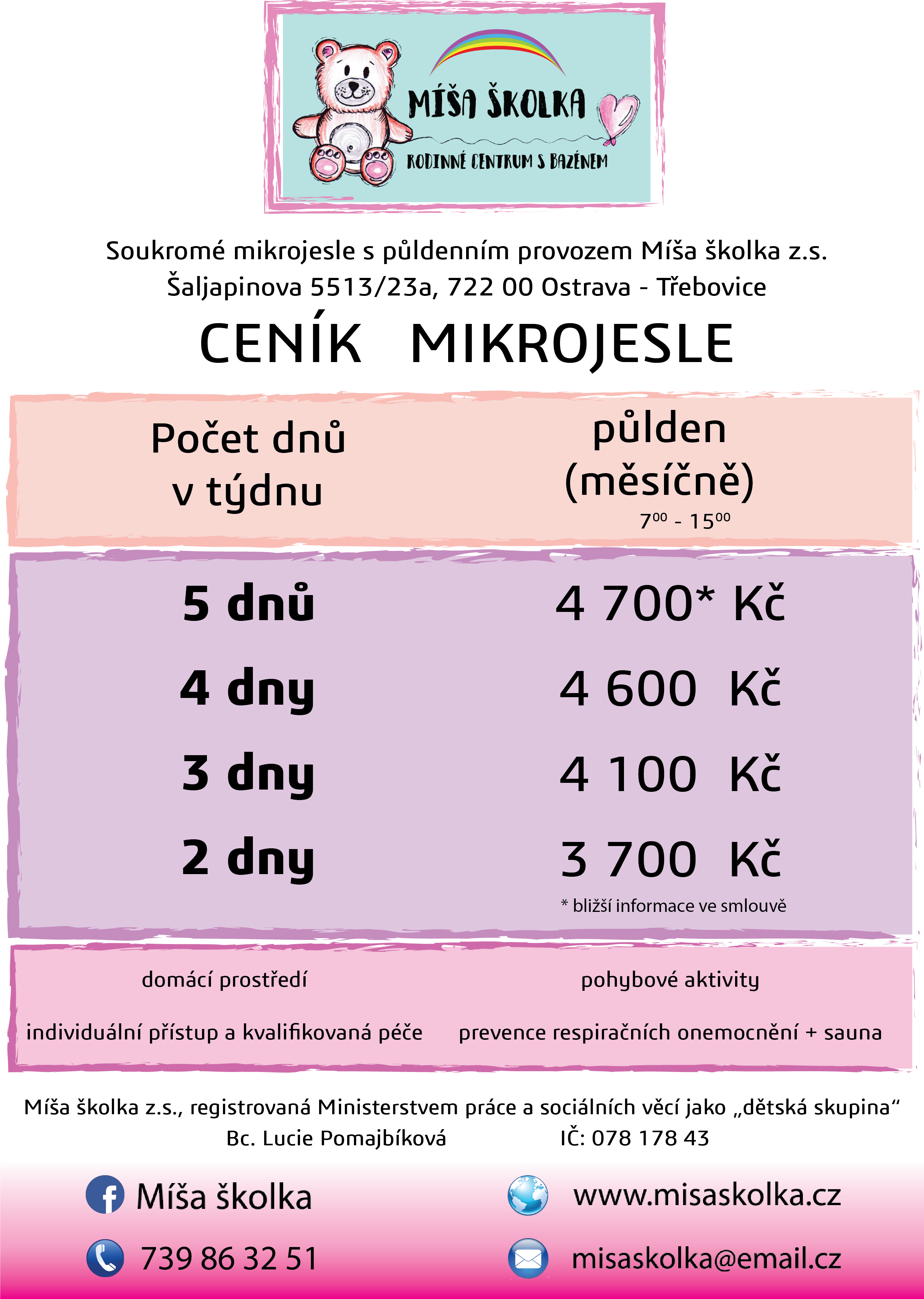 cenik mikrojesle trebovice