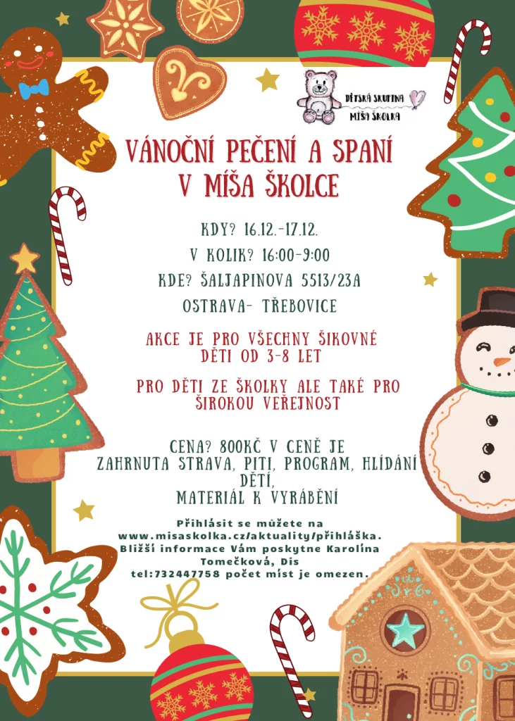 Vánoční pečení v Míša školce